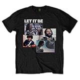 Rock Off officially licensed products The Beatles Let It Be Recording Shots T Shirt Size M