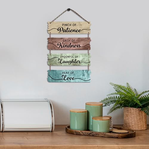 Image of Chaka Chaundh - Kitchen Plaque Quotes Wall Hanging Decor - Restaurant Quote Sign Boards Decor - Dining Quotes Sign Wall Plates Decor Items - Set of 6
