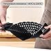2 PACK Silicone Clip-on Strainer - Fits Pots, Pans & Pasta, Hands-Free Food Strainer for Ground Beef, Spaghetti, Pasta, Compatible with All Bowls and Pots