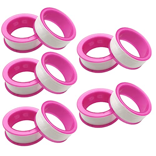 10 Rolls 3M PTFE Industrial Sealant Tape White Thread Seal Tape Plumbing Tape PTFE Tape Thread Tape Plumber Tape for Shower Head, Pipe Sealing, Thread Sealing Tape White