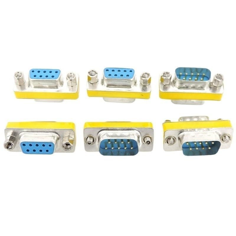 Image of 1 /5pcs DB9 VGA Plug Socket Adapter Connector Converter MI NI Gender Changer RS232 Serial(Female,1pc)