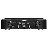 Marantz PM6007 Amplificateur intégré avec connectivité numérique, entrées analogiques coaxiales et optiques, 2 x 45 W, conversion DAC, D/A pour entrée numérique – Noir