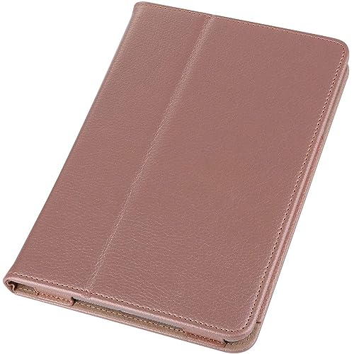 Leather Flip Stand Folio Case Plain Cover for Apple iPad Air 2nd Generation A1566 A1567 (Rose Gold) - Image 3
