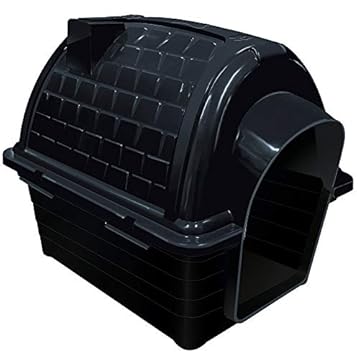 Furacão Pet Iglu Casinha de Plástico para Cães, Preto, 2