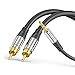 Produktbild Sonero Premium Audio Adapterkabel, 1,50m, 3.5mm Klinke auf 2x Cinch Stecker, vergoldete Kontakte, schwarz