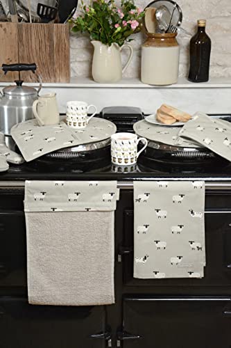 Sophie Allport Hob cover Round - Sheep design