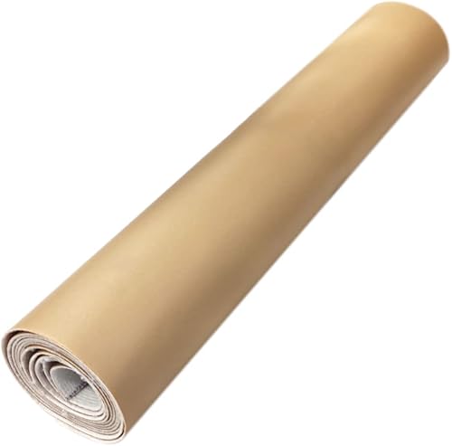 Miniatura 63 de HYANG - Hojas de piel sintética de color liso beige, 1 rollo de 12 x 53 pulgadas, piel sintética ideal para hacer proyectos de manualidades hechos a