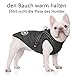 Voarge Hundejacke Winterweste Jacken, Hundemantel mit Geschirr für Kleine Hunde Hundemantel Wasserdicht Maschinen Waschbarer Reflektierender Streifen Design Haltbarer D-Ring (Schwarz, M)
