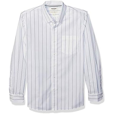 Goodthreads Camisa de Popelina Recta y Elástica para Hombre Cover