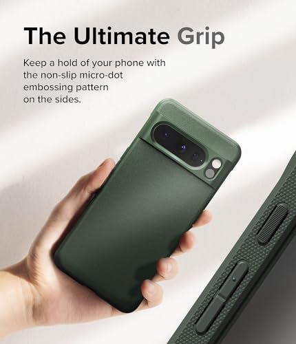 Image of Ringke Onyx for Google Pixel 8 Pro Case [Feels Good in The Hand] Oil & Dirt Resistant, Enhanced Camera Lens Protection, Comfortable Grip, Non-Slip, Lightweight Cover - Dark Green
