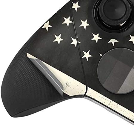 Skinit Decal Gaming Skin Compatible with Xbox Elite Wireless Controller Series 2 - Officially Licensed Originally Designed Black & White USA Flag Design