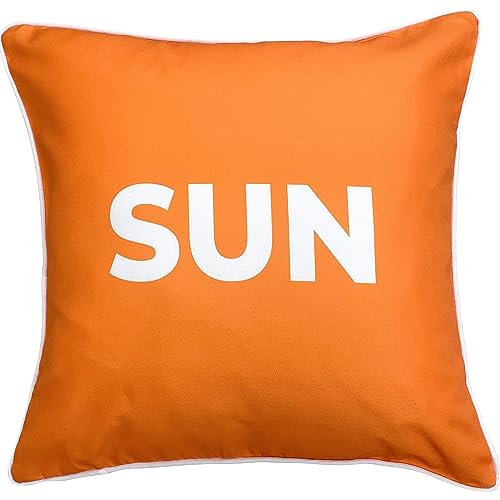 Ragged Rose Showerproof Garden Cushion Covers, 44 cm x 44 cm Printed Sofa & Outdoor Seat Cushion Covers for Garden & Patio
