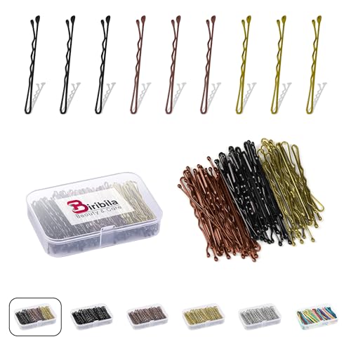 Biribila Bobby Pins 5cm Long Hair Pins for Women with Box Hair Grips for Thicker & Strong Hair Ideal Hair Clips & kirby grips for All Types