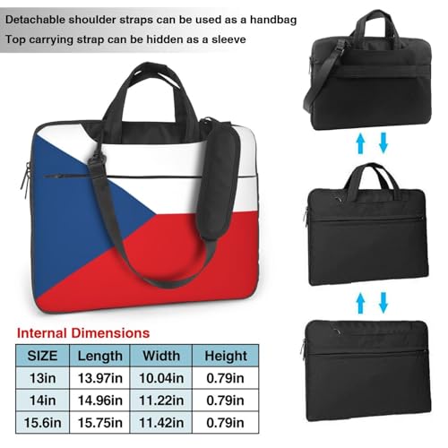 Sac ordinateur portable drapeau République tchèque à bandoulière - 2