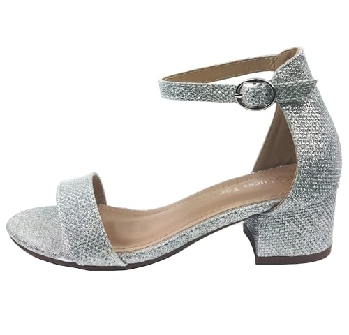 Image of Lucky Top Girls Dress Sandal Low Heel Ankle Strap