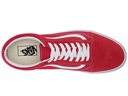 Vans Vans Men's Old Skool Sneaker, Racing Red/True White, Size 4.5