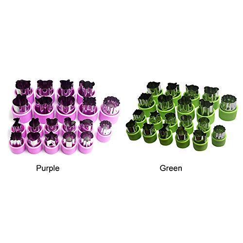 DECDEAL 20pcs legumes cortador de frutas moldes de aço inoxidável ferramentas de corte para bolo de