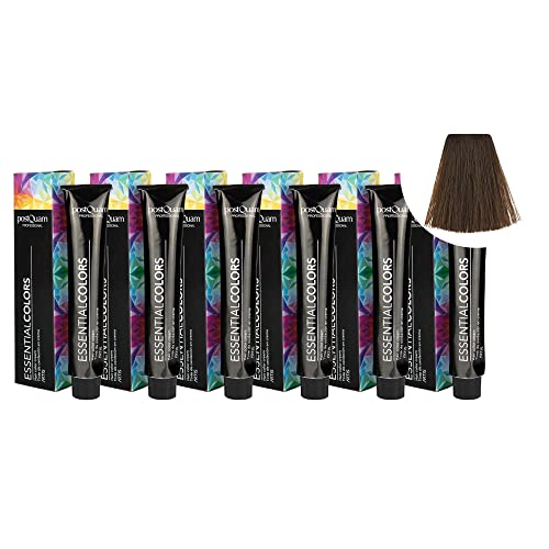 PostQuam - Pack de 6 Tintes de Peluqueria Profesional de Elevado Poder Cubriente | Tinte Permanente 100% Cobertura de Canas Garantiza Color Natural Uniforme y Duradero - Más de 90 Colores Disponibles