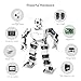 HIWONDER Humanoid Robot with ChatGPT Multimodal AI Models AI Embodied Intelligent Vision Scene Voice Understanding 18DOF Educational Robot Kit Python Programming, TonyPi Advanced & RaspberryPi 5 8GB