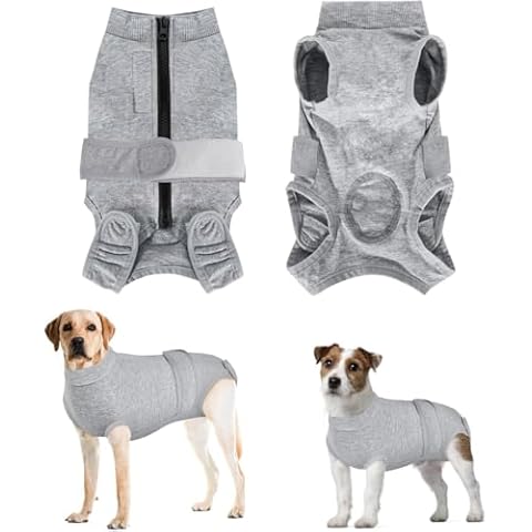 Eyein Dog Recovery Suit with Zipper Cover