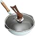 MIAOMSI 28 cm Medical Stone Non-Stick Smaży Pan Wok Pancake Steak Nie patelni oparów z pokrywą