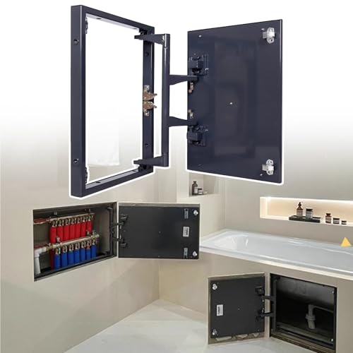 Panel de acceso oculto para salones con placas de yeso y cables 2