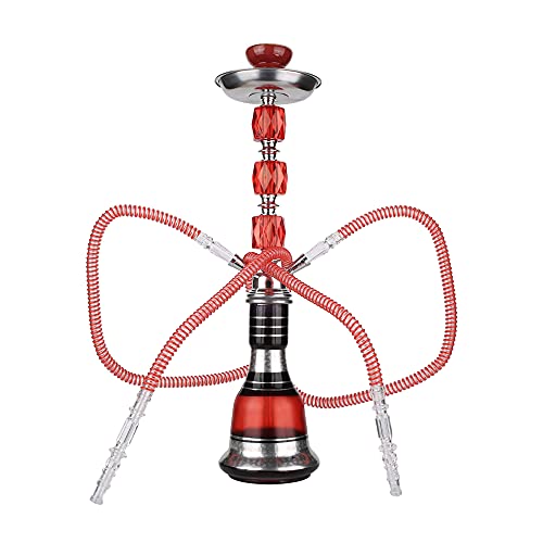 Hookah Set with Everything - Hookah Shisha Complete Set - with Glass Vase Hookah Bowl Ceramic Hookah Hose Coal Tongs Aluminum Stem Hookah Set with Everything - Hookah Shisha Complete Set - with Glass Vase Hookah Bowl Ceramic Hookah Hose Coal Tongs Aluminum Stem
