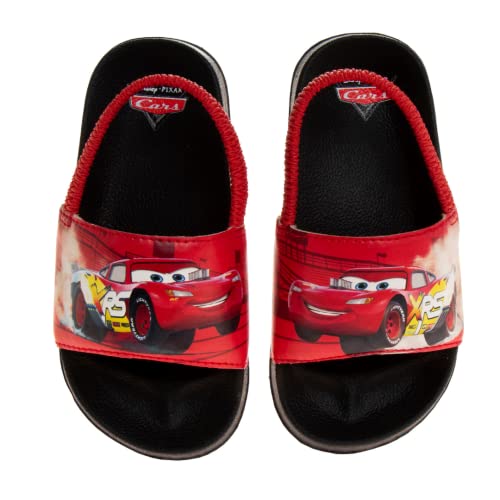 Image of Disney Minnie Mickey Encanto Lightning McQueen Lilo n Stich Sesame Street Little Mermaid Moana Slides Backstrap Slip-On Beach Sandals (Infant /Toddler /Little Kid)