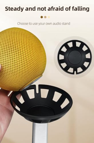 Support Apple HomePod 2 et Mini rack accessoire bureau noir x2 - 7