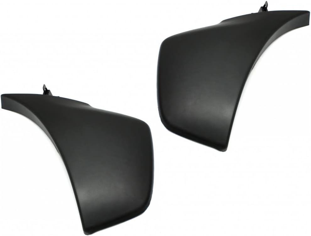 For Toyota Tacoma 2012 2013 2014 2015 Bumper End Driver and Passenger Side | Pair | Front | Matte Black | Replacement For TO1004177, TO1005177 | 5211304050, 615343616186, 5211204050, 615343616056