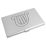 93mm x 61mm x 7mm Azeeda \'DREI Saiten Harfe\' Visitenkarten-etui (CH00011075)