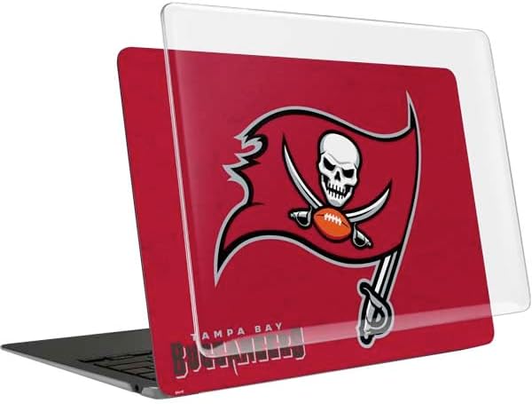 Skinit Laptop Case Plus Skin Compatible with MacBook Air 15in (2023) - Officially Licensed NFL Tampa Bay Buccaneers Distressed Design