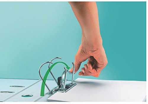 Leitz 1010 Qualitäts-Ordner Plastik breit, mit patentierter 180º-Präzisionsmechanik (nachtblau, 5er Sparpack | 8cm Breit)