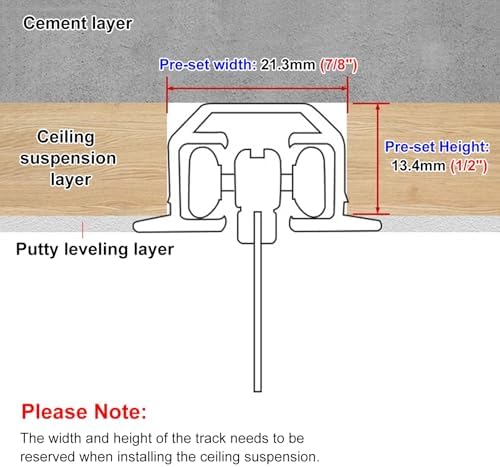 Ceiling-Mounted Curtain Rod Rail - Recessed Invisible Track System for Windows & Room Dividers, Customizable Length, Smooth Gliding, Easy Install, Modern Design
