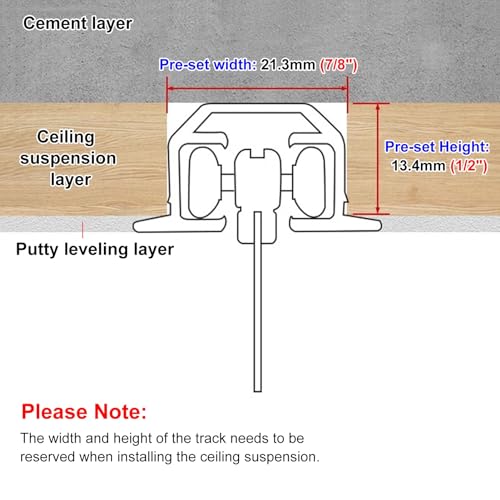 Rail de fixation invisible au plafond pour séparer un grand salon moderne