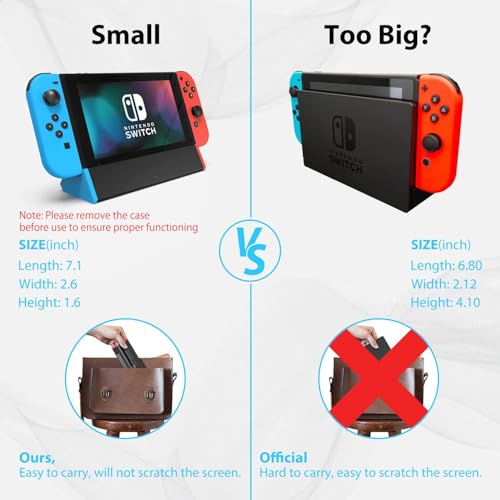 image for SIWIQU TV Dock Station for Nintendo Switch/Switch OLED, Portable TV Do