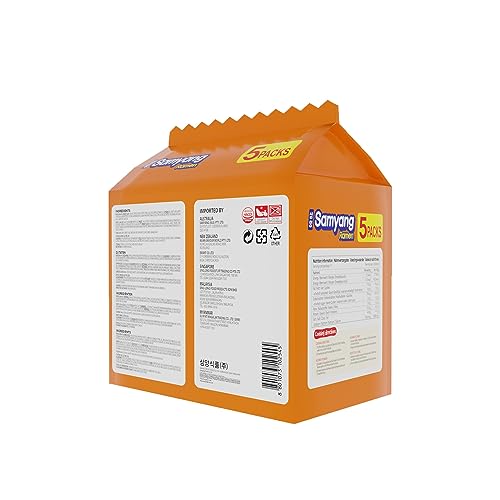 Samyang Ramen Noodles, 5 X 120 Gm