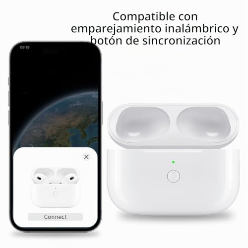 Case de carga de auriculares de reemplazo compatible con iOS Pro2 con botón 4