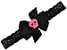 Felt Skull Baby Headband (0-3 Months (12 inches around), Black)