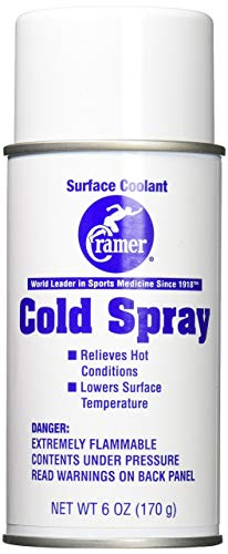 Cramer Cold Spray Instant Cold Therapy for On-Field Use Fast-Acting Topical Coolant Portable 6 oz Aerosol Mess-Free Application Safe for Skin Muscle & Joint Cooling Relief