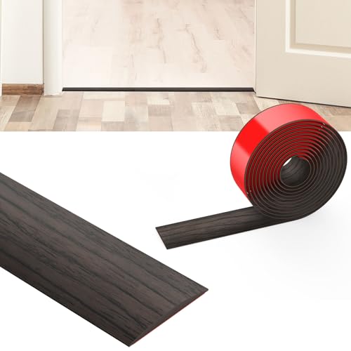 Flintronic 3M PVC Laminate Flooring Threshold Transition Strip, 5CM/4CM Width, Self Adhesive, Door/Carpet/Tile Transition Bar
