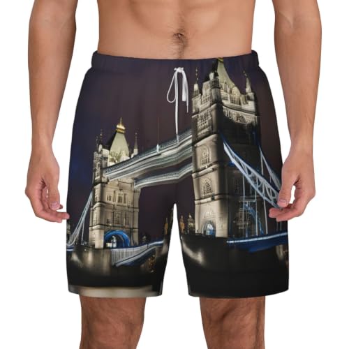 Short de bain respirant pour homme motif Tower Bridge de Londres