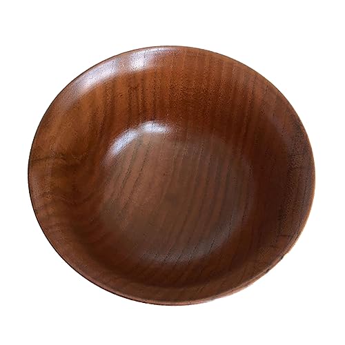 NAMOARLY 1pezzi Ciotola Rotonda Legno Scodella Multiuso Per Zuppe Insalate e Snack Perfetta Per Feste e Famiglia Design Elegante e Pratico Per Cucine e Ristoranti