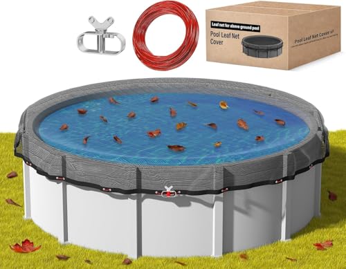 Pool leaf net cover for 24 ft above-ground round pool