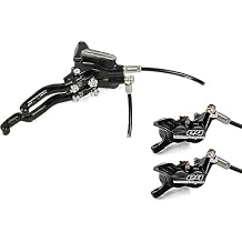 Hope Tech 3 E4 Duo Disc Brake and Lever - Right Hand, Front and Rear, Hydraulic, Post Mount, Black