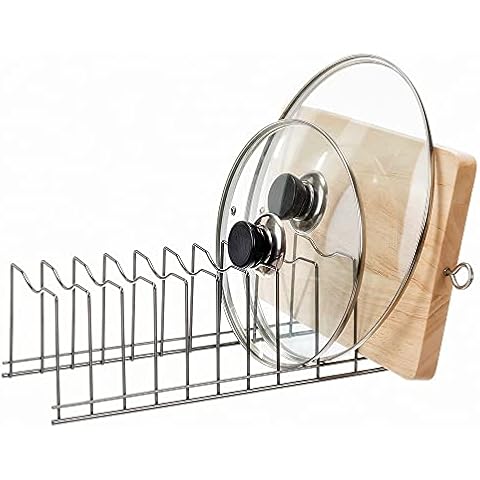 SANNO Pot Lid Holder Organizer for Kitchen Cover