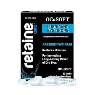 Retaine CMC Preservative-Free Artificial Tears for Long-Lasting Relief of Dry Eyes – Carboxymethylcellulose Sodium 0.5% - 30 Sterile Single-Dose Containers