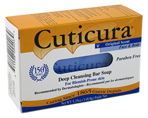 Cuticura Medicated Anti-Bacterial Bar Soap, Original Formula (5.25oz)