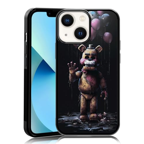 MMYAJT Schwarze niedliche Handyhülle, passend für iPhone 13 Mini, TPU, stoßfest, Schutzhülle für iPhone 13 Mini, Horror-Videospiel, Handyhülle, Geschenk für Jungen, Mädchen, Männer, Frauen