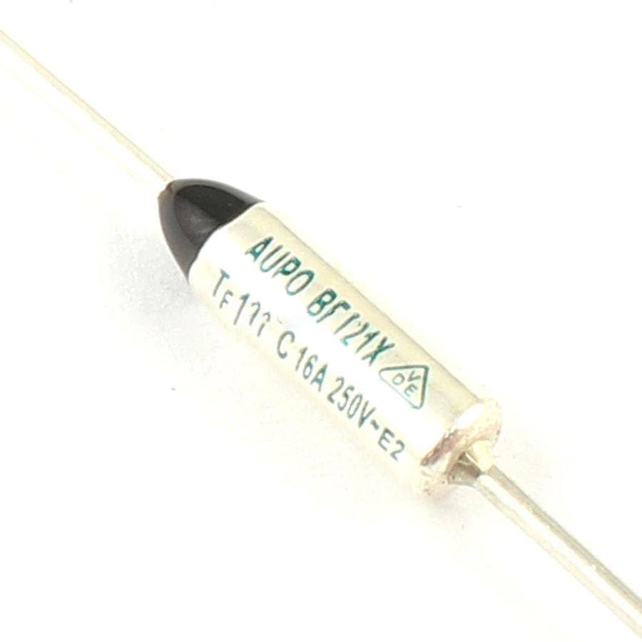 Generic 10Pcs Thermal Fuse Cutoff TF 121 Degree 250V 16A BF121X